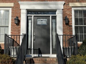 Guardian Single Door Sidelites Topaz Decorative Glass Black